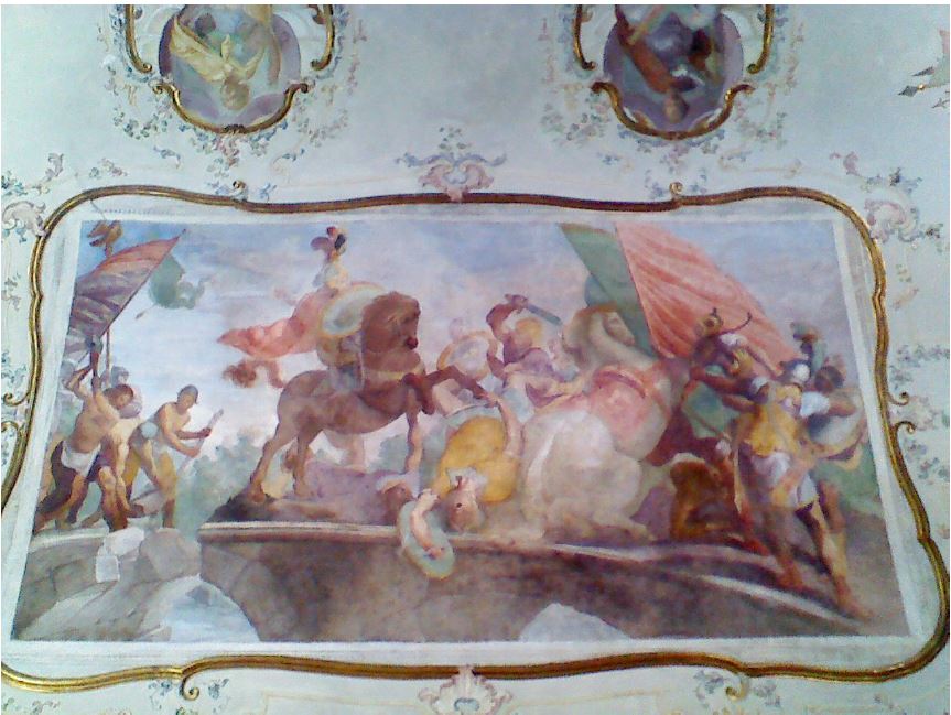 L'affresco di Andrea Ansaldo a Villa Gentile-Bickley, attuale Biblioteca Guerrazzi